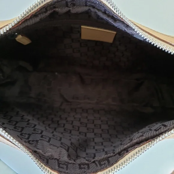 GUCCI Beige Brown Tan Leather Shoulder Bag - Picture 9 of 14